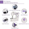 Mini Sewing Machine Double Speed Automatic Thread Portable Sewing Clothes Repair Needle Mesin Jahit Kain Penjahit Jarum. 