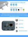 LOYALTY-SECU Portable USB Network Bluetooth Print Server Adapter for USB Printer Gray. 