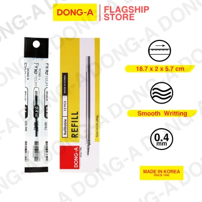 Dong-A FINE TECH 0.4 mm REFILLS 12pcs/Box BLACK 117611
