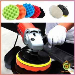 Thai Pioneers ชุดขัดรถ 6 ชิ้น ขนาด 5 นิ้ว ฟองน้ำขัดสีรถฟองน้ำเคลือบสี