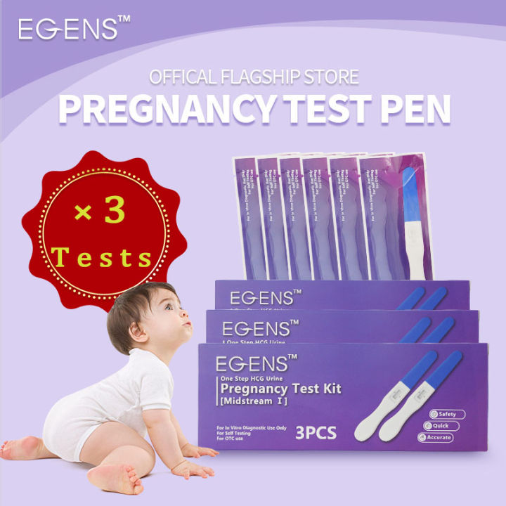 EGENS HCG 3PCS/6PCS Early Pregnancy Test Kit Stick Pens Pregnant Rapid