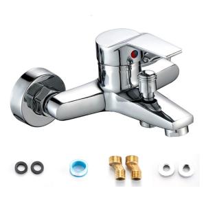 Bathtubs Mixing Tap Corrosion Resistant Smooth Flows Control Leak Proof Bathtubs Faucet Set Easy Installation for Bathroom
