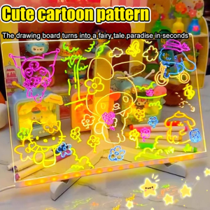 Art drawing board dustless blackboard erasable luminous writing board handmade drawing board toys