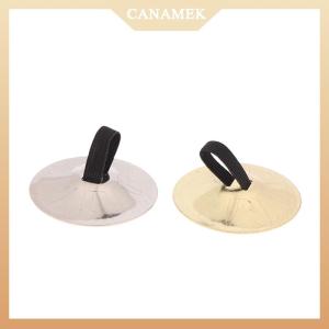 [CANAMEK] 1Pair Copper Finger Cymbals Small Finger Cymbals Belly Dancing Mini Cymbals Musical Instrument Saucers For Dancer Party