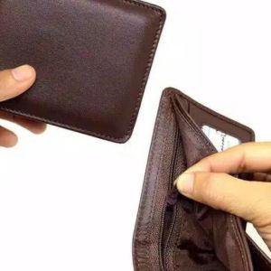 Resleting / Sleting Dompet Kulit Pria
