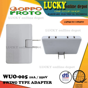 EOPPO/RROTO WUO-005 ROTATABLE SOCKET ADAPTER 4 IN 1 (10A/250V)