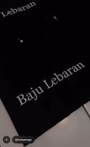 Casual Original Word T-Shirt / Writing T-Shirt "Eid Clothes"