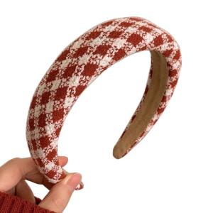Christmas Red Headband for Adult Women Sweet Soft Foam Hairhoop New Year Theme Party Headdress Festive Headpiece Gift