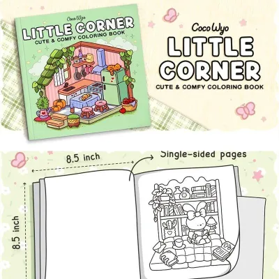 EDIHP สมุดระบายสี Girl Moments หนังสือภาพวาดกราฟฟิตีเพื่อการศึกษา Doodles Book ผู้ใหญ่และวัยรุ่น