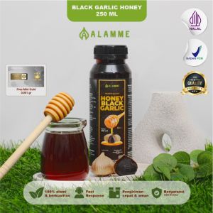 Alamme Black Garlic Honey Madu Bawang Hitam Tunggal Lanang Premium 250ml