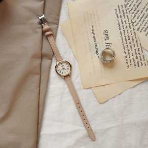 MALA GLOSIR - JAM TANGAN WANITA ANALOG KECIL DIAL BULAT DENGAN STRAP PU LEATHER KOREA FASHION JAM TANGAN QUART