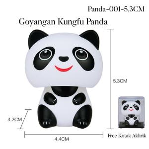 Pajangan Mobil Rumah Toko Kamar Kungfu Panda Dekorasi Fortune Home Decoration Ornaments Cute Solar Powered Tenaga Surya