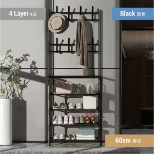 3 in 1 Multifunction Rack Hanging Rack Storage Shelf Cabinet Clothes Shoe Rack Coat Rack Rak Kot 衣帽架