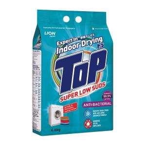 Top Detergent Powder - Super Low Suds - Anti-Bacterial - 4.6KG