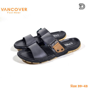 Sandal Sopan Selop Pria Kulit Imitasi Anti Slip Size 39 - 43