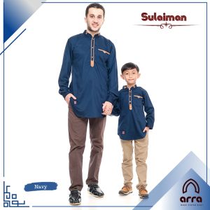 Sulaiman Couple Series Baju Kemeja koko Kokoh Kemko Pria Dewasa Couple Ayah dan Anak Laki Laki Cowok 8 10 12 13 Tahun Lengan Panjang Terbaru 2022