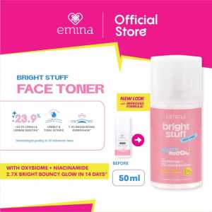 Emina Bright Stuff Face Toner 50ml | 100ml | Toner Wajah Cerah Glowing