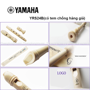 Sáo Recorder Soprano YAMAHA YRS- 24B Tone C (Đô) ký hiệu chữ B(kiểu bấm Baroque)cho học sinh cấp 2