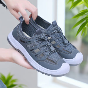 Free Shipping MenS Summer New Style Sandals Featuring A Mesh Design Breathable Openwork And Versatile For Casual Wear Sports And Beach Activities