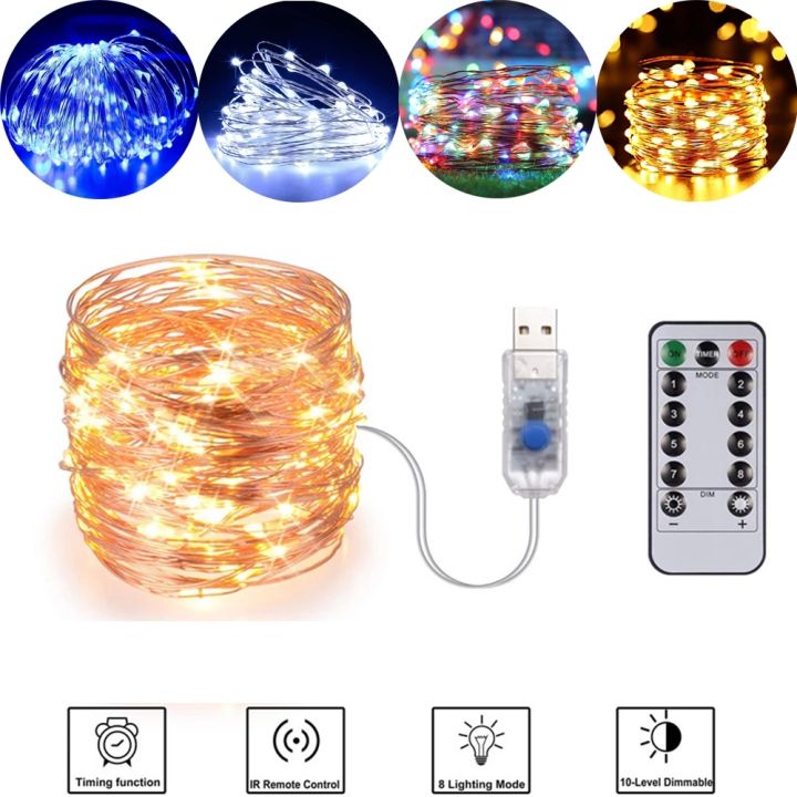 RUICHEN Dimmable Fairy String Lights Plug In 33 Ft Nigeria | Ubuy