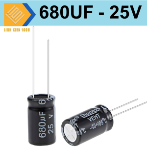 ( 10 CON ) Tụ 680uf  25V tụ hóa 680uf25V