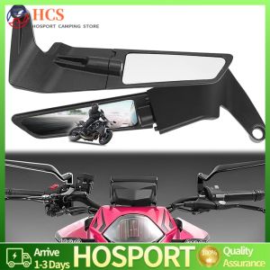 Universal Motorcycle Mirrors 10mm 8mm Wind Wing Side Rearview Mirrors for Cars and Motorcycles