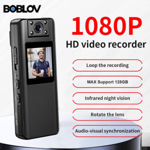 BOBLOV A23 HD 1080P Body Camera .A22 Sports Action Camera with 180 °Rotatable Lens A8 WIFI Mini Body Camera  Camera Night Vision Police Body Camera Video Recorder BodyCam For Vlogging Motorcycle Bike Cycling