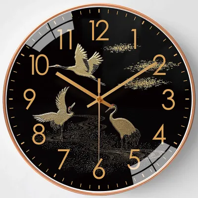 BH 12 tháng - Đồng hồ treo tường kim trôi treo tường phòng khách decor trang trí nhà cửa size lớn 30cm và size nhỏ 20cm.