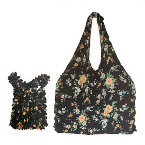 Justliving túi co giãn kỳ diệu túi xếp li túi lưu trữ mua sắm đa năng dung tích lớn túi xách có thể gập lại Túi mua sắm tái sử dụng túi xếp li cầm tay Túi xách tay xếp li cầm tay