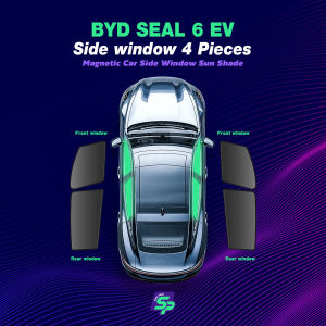 BYD SEAL 6 EV – ShopPark Magnetic Custom Fit Car Window Sunshade  High-Density Mesh Sun Protection Easy Install