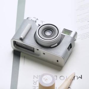 Roadfisher Genuine Real Leather Camera Bag Protect Case Cover Aluminum Alloy Base Grip Sheath For Fujifilm X100VI Fuji X-100VI