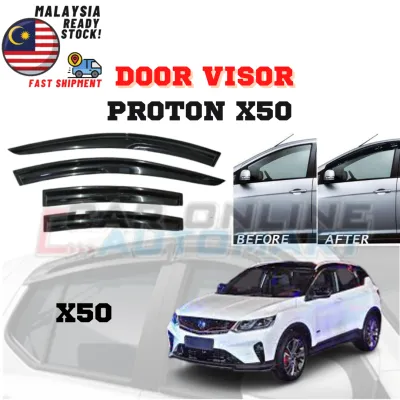 FOR ~ PROTON X50 DOOR VISOR SMALL / MUGEN (4 PCS)