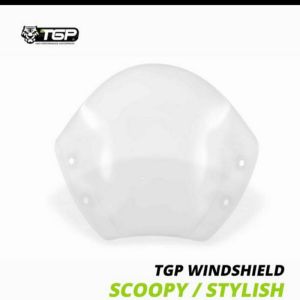 Visor Windshield SCOOPY Old Scoopy Fi New Genio dan Fino Htam Smoke dan Clear Original TGP