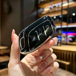 Flexible TPU Smart Key Case Cover Anti-Scratch Soft Gel Skin Color Options For Roewe MG RX3 RX8 MG4 EV