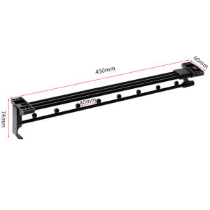 Pull Out Clothes Hanger Clothing Rod for Closet Top-mounted Telescopic Valet Closet Rod