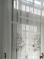 Curtains and curtains ORE living room decoration, window decoration Vuaremgiasi main entrance. 