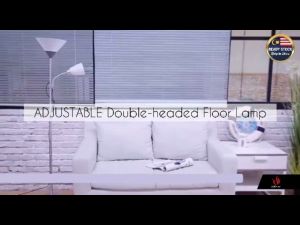 IKEA Style LED Double-head Adjustable Stand Floor Lamp Living Room Reading Bedroom Decoration Lampu Lantai Membaca 双头落地灯