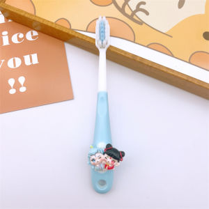 Nezha Ao Bing Childrens Toothbrush 2-12 Years Old Crossover Animal Gum Protection Tooth Protection Baby Ten Thousand Hair Brush Silicone Hand