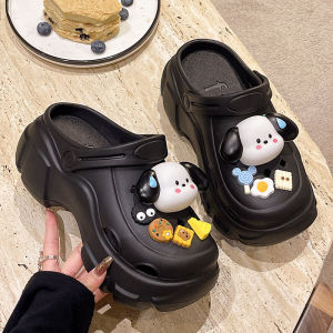 [Free Shipping] Womens thick-soled clogs new summer outdoor style DIY design