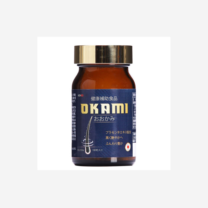 OKAMI - Viên uống chống rụng tóc và hỗ trợ mọc tóc - Hộp 180 viên
