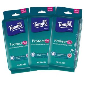 Tempo Tisu lidah buaya mini/Non Alcohol  Wet Tissue Mini 8s*6