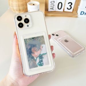 [i15]🦋พร้อมส่งในไทย T3S35 เคสคลุมกล้อง+ช่องใส่บัตร เคสใสใส่บัตรมุมกันกระแทก สำหรับ iPhone เคสไอโฟน 1515Plus15Pro15Promax