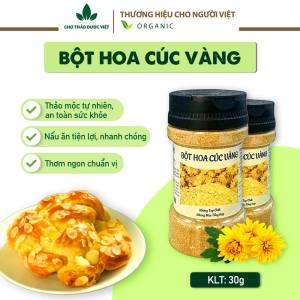 Bột hoa cúc vàng nguyên chất 100g (An thần giảm căng thẳng thanh lọc cơ thể) - Chợ Thảo Dược Việt