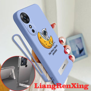 Casing OPPO A38 4G a58 4g a58 5g a78 4g a78 5g oppo a18 a98 5g phone case Softcas Silicone Protector shockproof Cover new design astronaut with holder aesthetic YTXJCB01