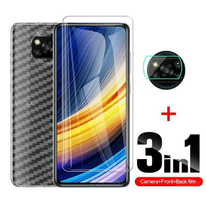 PROMO 3in1 XIAOMI POCO X3 NFC X3 PRO Tempered Glass Clear Anti
