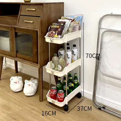 Kệ gấᴜ Sunmix 3 Tầng Đựng Đồ Khung Inox Có Bánh Xe và Kệ Nhựa 3 Tầng Để Góc Hẹp Logo gấᴜ .