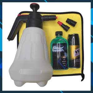 Xịt dưỡng nhựa nhám VS1 120ml + bình xịt bọt tuyết 2L ( 3 đầu vòi phụ) + xà bông bọt tuyết Võ Gia 500ml