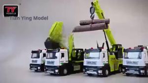 Sky Eagle Alloy Construction Vehicle ， Pull-back simulated double doors ， Light and sound effects childrens toys
