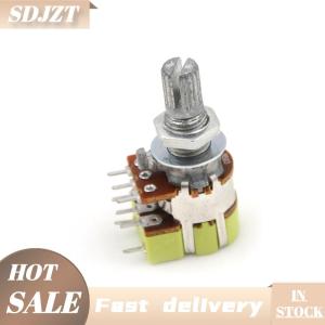 SDJZT B50K 50K Dual Linear Taper Volume Control Switches Potentiometer Switch