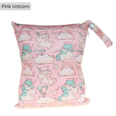 [3 for $9.90] Baby Waterproof Wet Bag 36x30cm For Diapers And Nappies Travel Outdoor Stroller Toiletries Bag